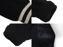 画像をギャラリービューアに読み込む, SAINT LAURENT PARIS サンローランパリ テディジャケット スタジャン 376283 ブラック ホワイト サイズ160/84Y 美品 中古 4c072749