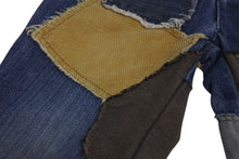 画像をギャラリービューアに読み込む, Dolce&amp;Gabbana ドルチェ＆ガッバーナ デニムパンツ キッズ パッチワークデニム ブルー ベージュ サイズ18-24mesi 美品 中古 4c072759