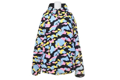 A BATHING APE アベイシングエイプ リバーシブルパーカー マルチカモ 103MT-1458 ポリエステル コットン ブラック L 美品 中古 4c072770