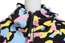 画像をギャラリービューアに読み込む, A BATHING APE アベイシングエイプ リバーシブルパーカー マルチカモ 103MT-1458 ポリエステル コットン ブラック L 美品 中古 4c072770