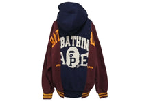 画像をギャラリービューアに読み込む, ABathingApe アベイシングエイプ BAPE ベイプ 23AW バッジ カラーブロッキング プルオーバー パーカー サイズM 美品 中古 4c072808