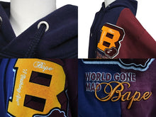 画像をギャラリービューアに読み込む, ABathingApe アベイシングエイプ BAPE ベイプ 23AW バッジ カラーブロッキング プルオーバー パーカー サイズM 美品 中古 4c072808