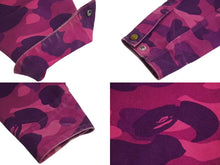 画像をギャラリービューアに読み込む, A BATHING APE × CARHARTT アベイシングエイプ カーハート デトロイトジャケット パープル サイズM 美品 中古 4c072809