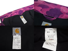 画像をギャラリービューアに読み込む, A BATHING APE × CARHARTT アベイシングエイプ カーハート デトロイトジャケット パープル サイズM 美品 中古 4c072809
