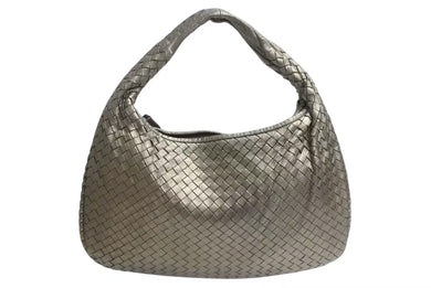 BOTTEGA VENETA ボッテガヴェネタ HOBO ホーボー ワンショルダーバッグ イントレチャート ゴールド レザー 115653 美品 中古 4c072859