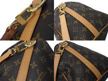 画像をギャラリービューアに読み込む, 極美品 LOUIS VUITTON ルイヴィトン スピーディ バンドリエール30 ハンドバッグ イニシャル入り M41112 ブラウン ブルー 中古 4c072864