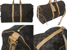 画像をギャラリービューアに読み込む, 極美品 LOUIS VUITTON ルイヴィトン キーポル バンドリエール45 ボストンバッグ M41418 モノグラム ブラウン 中古 4c072888