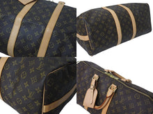 画像をギャラリービューアに読み込む, 極美品 LOUIS VUITTON ルイヴィトン キーポル バンドリエール45 ボストンバッグ M41418 モノグラム ブラウン 中古 4c072888