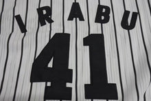 画像をギャラリービューアに読み込む, 新品未使用 阪神タイガース 伊良部秀輝 ユニフォーム 2003年優勝記念 CHINA製 ポリエステル ホワイト ブラック サイズLL 中古 4c072965