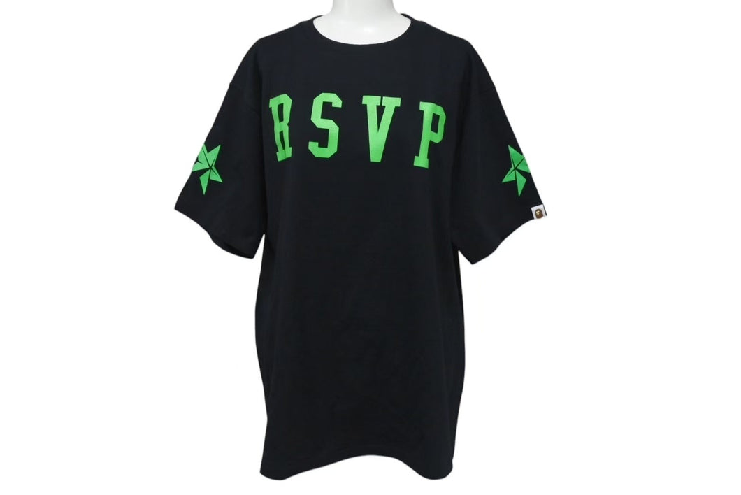 極美品 A BATHING APE X RSVP GALLERY TEE アベイシングエイプ X アールエスブイピーギャラリーTシャツ L 中古 4c072972