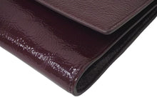 画像をギャラリービューアに読み込む, 極美品 YVES SAINT LAURENT イブ サンローラン クラッチバッグ アクセサリーポーチ 2010 1 203855 AB80G エナメル パープル 中古 4c072997