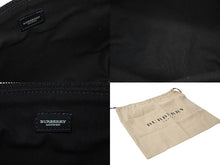 画像をギャラリービューアに読み込む, 新品未使用品 BURBERRY バーバリー ワンショルダーバッグ 総柄 T-03-1 ブラック ホワイト シルバー金具 中古 4c073069