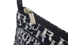 画像をギャラリービューアに読み込む, 新品未使用品 BURBERRY バーバリー ワンショルダーバッグ 総柄 T-03-1 ブラック ホワイト シルバー金具 中古 4c073069