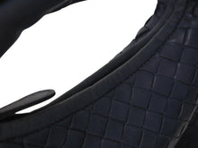 Load image into Gallery viewer, BOTTEGAVENETA ボッテガヴェネタ イントレチャート ホーボー ミニ ハンドバッグ 189227 レザー ゴールド金具 ネイビー 美品 中古 4c073093