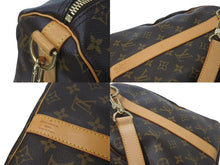 画像をギャラリービューアに読み込む, LOUIS VUITTON ルイヴィトン キーポル バンドリエール45 ボストンバッグ M41418 モノグラム ブラウン 美品 中古 4c073111