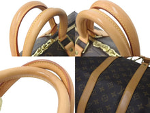 画像をギャラリービューアに読み込む, LOUIS VUITTON ルイヴィトン キーポル バンドリエール45 ボストンバッグ M41418 モノグラム ブラウン 美品 中古 4c073111