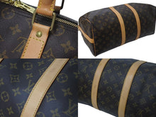 画像をギャラリービューアに読み込む, LOUIS VUITTON ルイヴィトン キーポル バンドリエール45 ボストンバッグ M41418 モノグラム ブラウン 美品 中古 4c073111
