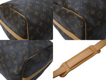 画像をギャラリービューアに読み込む, LOUIS VUITTON ルイヴィトン キーポル バンドリエール45 ボストンバッグ M41418 モノグラム ブラウン 美品 中古 4c073111