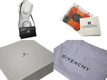 画像をギャラリービューアに読み込む, 極美品 GIVENCHY ジバンシー ショルダーバッグ ハンドバッグ 2WAY カーフレザー ブラック ロゴ金具 シルバー金具 中古 4c073121