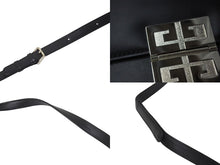 画像をギャラリービューアに読み込む, 極美品 GIVENCHY ジバンシー ショルダーバッグ ハンドバッグ 2WAY カーフレザー ブラック ロゴ金具 シルバー金具 中古 4c073121