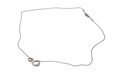 極美品 TIFFANY&Co. ティファニー エルサ ペレッティ オープン ハート ペンダント ネックレス エクストラミニ 重量約2.4g 全長約41cm 美品 中古 4c073231