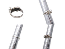 画像をギャラリービューアに読み込む, TIFFANY&amp;Co. ティファニー ツイストリボン リング 指輪 K18 シルバー925 3g サイズ10号 美品 中古 4c073233