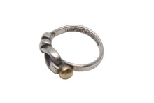 画像をギャラリービューアに読み込む, TIFFANY&amp;Co. ティファニー フックアンドアイ コンビ リング 指輪 K18 シルバー925 3g サイズ7号 美品 中古 4c073234