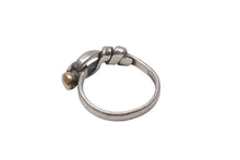 画像をギャラリービューアに読み込む, TIFFANY&amp;Co. ティファニー フックアンドアイ コンビ リング 指輪 K18 シルバー925 3g サイズ7号 美品 中古 4c073234