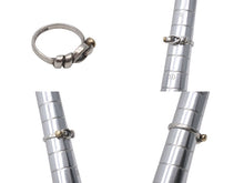 画像をギャラリービューアに読み込む, TIFFANY&amp;Co. ティファニー フックアンドアイ コンビ リング 指輪 K18 シルバー925 3g サイズ7号 美品 中古 4c073234