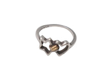 画像をギャラリービューアに読み込む, TIFFANY&amp;Co. ティファニー スターアンドハート リング 指輪 K18 シルバー925 3g サイズ10号 美品 中古 4c073236