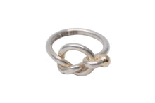画像をギャラリービューアに読み込む, TIFFANY&amp;Co. ティファニー フックアンドアイ コンビ リング 指輪 K18 シルバー925 3g サイズ7号 美品 中古 4c073237