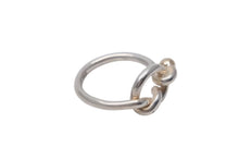 画像をギャラリービューアに読み込む, TIFFANY&amp;Co. ティファニー フックアンドアイ コンビ リング 指輪 K18 シルバー925 3g サイズ7号 美品 中古 4c073237