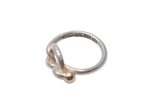 画像をギャラリービューアに読み込む, TIFFANY&amp;Co. ティファニー フックアンドアイ コンビ リング 指輪 K18 シルバー925 3g サイズ7号 美品 中古 4c073237
