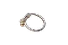 画像をギャラリービューアに読み込む, TIFFANY&amp;Co. ティファニー フックアンドアイ コンビ リング 指輪 K18 シルバー925 3g サイズ7号 美品 中古 4c073237