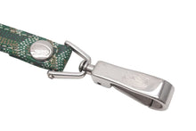 画像をギャラリービューアに読み込む, GOYARD ゴヤール リード ペット用品 ペットグッズ グリーン PVC レザー ヘリンボーン シルバー金具 美品 中古 4c073269