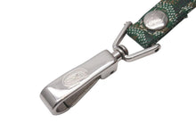 画像をギャラリービューアに読み込む, GOYARD ゴヤール リード ペット用品 ペットグッズ グリーン PVC レザー ヘリンボーン シルバー金具 美品 中古 4c073269