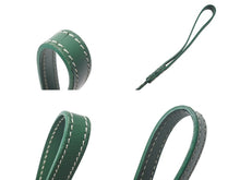 画像をギャラリービューアに読み込む, GOYARD ゴヤール リード ペット用品 ペットグッズ グリーン PVC レザー ヘリンボーン シルバー金具 美品 中古 4c073269