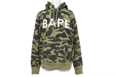 A BATHING APE アベイシングエイプ 1st Camo BAPE Print Hoodie 1st カモ柄 BAPE プリント パーカー M 美品 中古 4c073272
