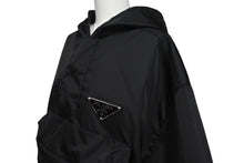 画像をギャラリービューアに読み込む, 新品未使用 PRADA プラダ ナイロンジャケット トライアングルロゴ SGB407S201I18 ナイロン ブラック サイズS 中古 4c073284