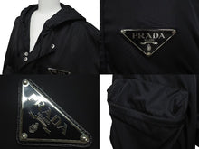 画像をギャラリービューアに読み込む, 新品未使用 PRADA プラダ ナイロンジャケット トライアングルロゴ SGB407S201I18 ナイロン ブラック サイズS 中古 4c073284