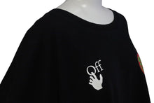 画像をギャラリービューアに読み込む, OFF-WHITE オフホワイト 半袖Tシャツ プリント ブラック コットン サイズXL OMAA038S21JER015 美品 中古 4c073317
