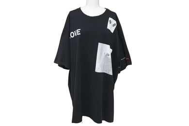 BURBERRY バーバリー LOVE Photo Montage T-shirt ラブフォトモンタージュ Tシャツ ブラック XXXL 美品 中古 4c073321