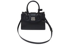 画像をギャラリービューアに読み込む, 極美品 MIUMIU ミュウミュウ ハンドバッグ ショルダーバッグ 5BA268 ボックスカーフ ブラック シルバー金具 2WAY 中古 4c073378