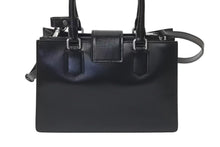 画像をギャラリービューアに読み込む, 極美品 MIUMIU ミュウミュウ ハンドバッグ ショルダーバッグ 5BA268 ボックスカーフ ブラック シルバー金具 2WAY 中古 4c073378