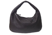 Load image into Gallery viewer, BOTTEGA VENETA ボッテガヴェネタ イントレチャート ホーボー ワンショルダーバッグ レザー ブラウン ゴールド金具 115653 美品 中古 4c073581