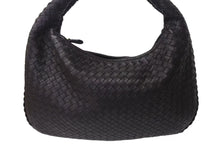 Load image into Gallery viewer, BOTTEGA VENETA ボッテガヴェネタ イントレチャート ホーボー ワンショルダーバッグ レザー ブラウン ゴールド金具 115653 美品 中古 4c073581