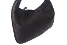 Load image into Gallery viewer, BOTTEGA VENETA ボッテガヴェネタ イントレチャート ホーボー ワンショルダーバッグ レザー ブラウン ゴールド金具 115653 美品 中古 4c073581
