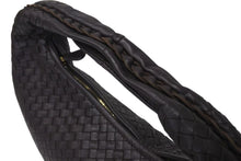 Load image into Gallery viewer, BOTTEGA VENETA ボッテガヴェネタ イントレチャート ホーボー ワンショルダーバッグ レザー ブラウン ゴールド金具 115653 美品 中古 4c073581