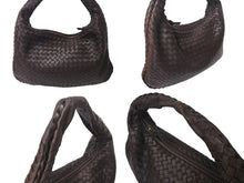 Load image into Gallery viewer, BOTTEGA VENETA ボッテガヴェネタ イントレチャート ホーボー ワンショルダーバッグ レザー ブラウン ゴールド金具 115653 美品 中古 4c073582