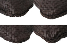 Load image into Gallery viewer, BOTTEGA VENETA ボッテガヴェネタ イントレチャート ホーボー ワンショルダーバッグ レザー ブラウン ゴールド金具 115653 美品 中古 4c073582